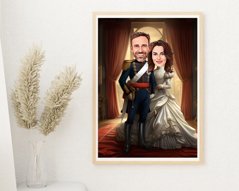 Personalised Royal Family Caricature
