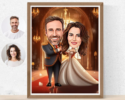 Personalised Couple Caricature