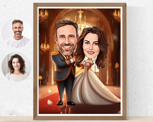 Personalised Couple Caricature