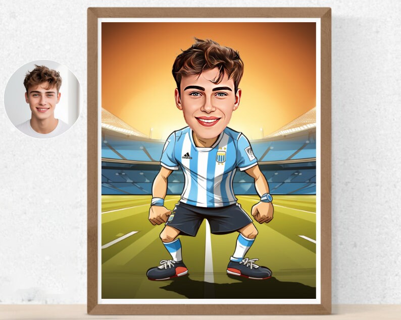 Personalised Argentina Caricature