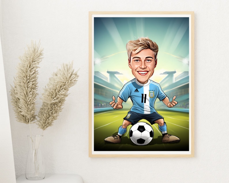 Personalised Argentina Caricature