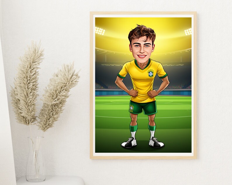 Personalised Brazil Caricature