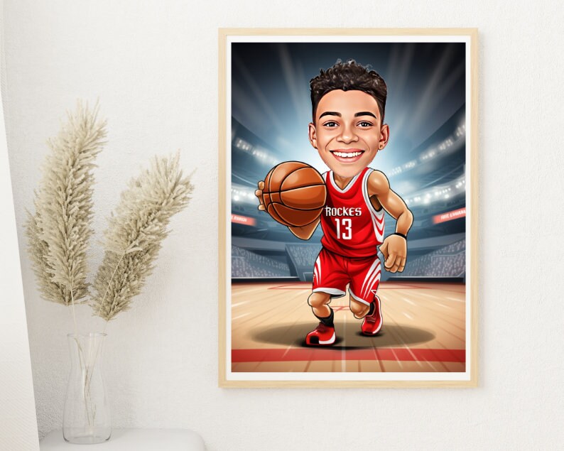 Personalised Houston Caricature
