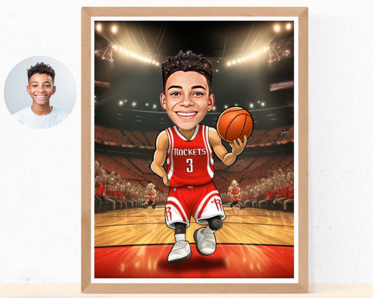 Personalised Houston Caricature