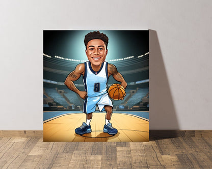 Personalised Grizzlies Caricature