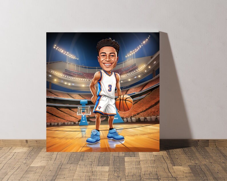 Personalised Thunders Caricature