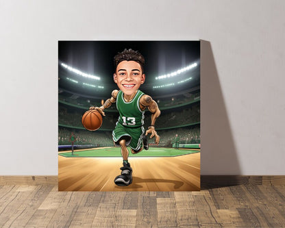 Personalised Celtics Caricature