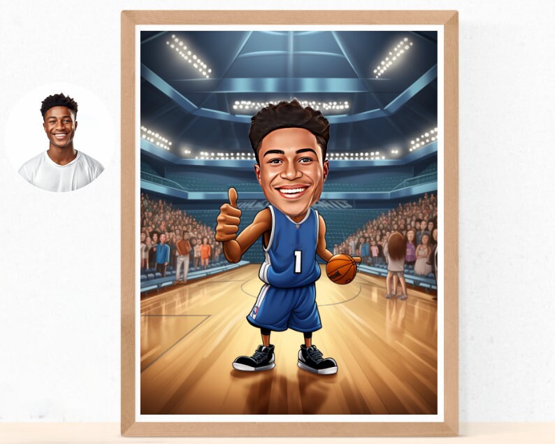 Personalised Mavericks Caricature