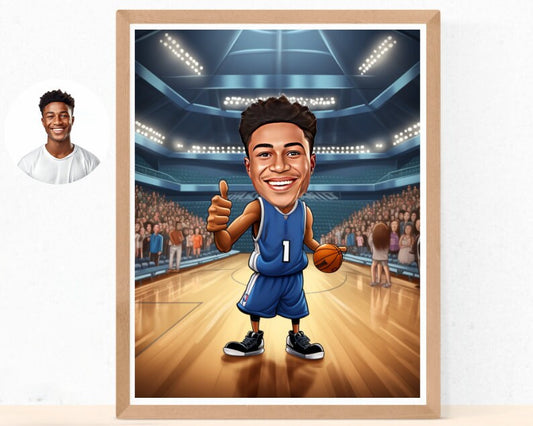 Personalised Mavericks Caricature