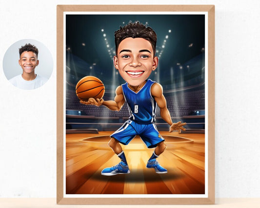 Personalised Mavericks Caricature