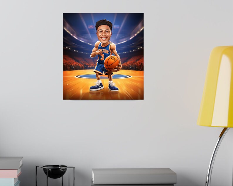 Personalised Knicks Caricature