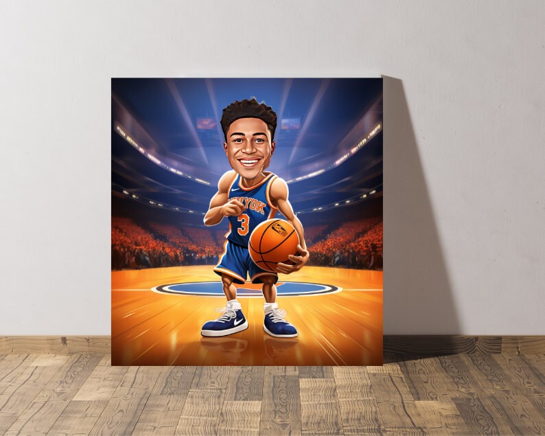 Personalised Knicks Caricature