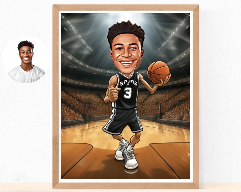 Personalised Spurs Caricature