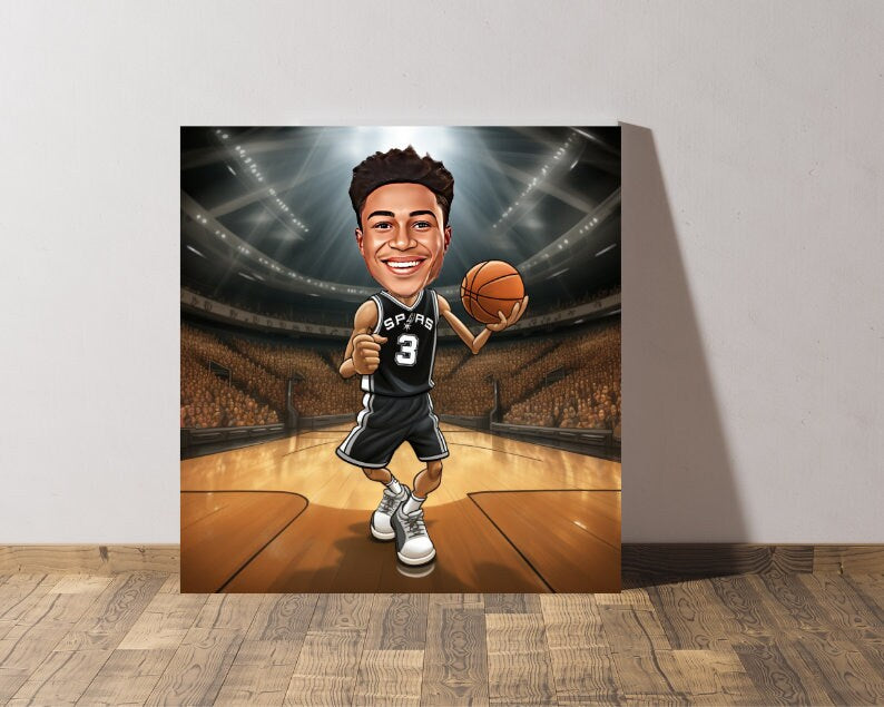 Personalised Spurs Caricature