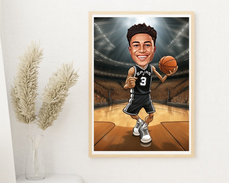 Personalised Spurs Caricature
