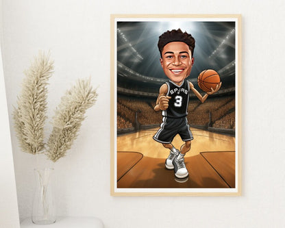 Personalised Spurs Caricature