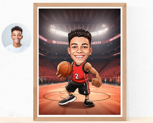 Personalised Raptors Caricature