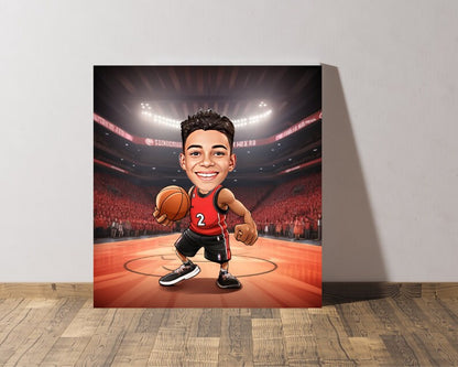 Personalised Raptors Caricature