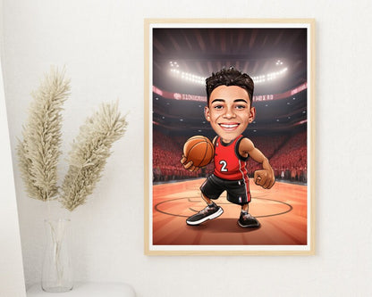 Personalised Raptors Caricature