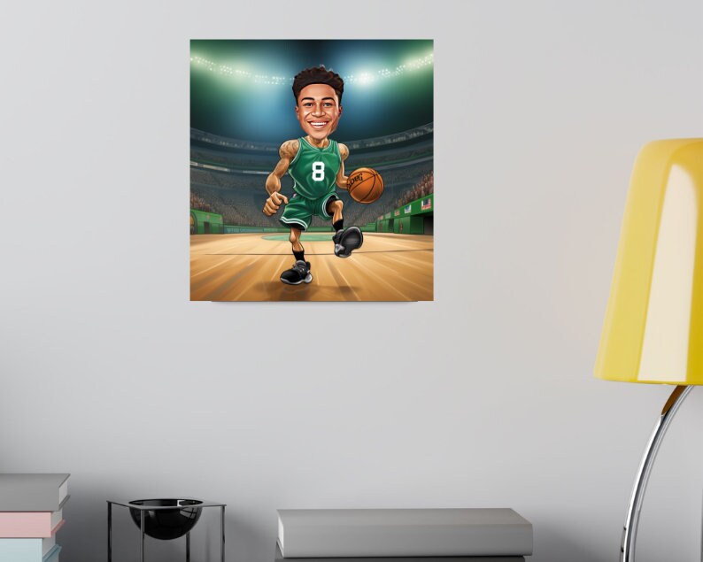 Personalised Celtics Caricature