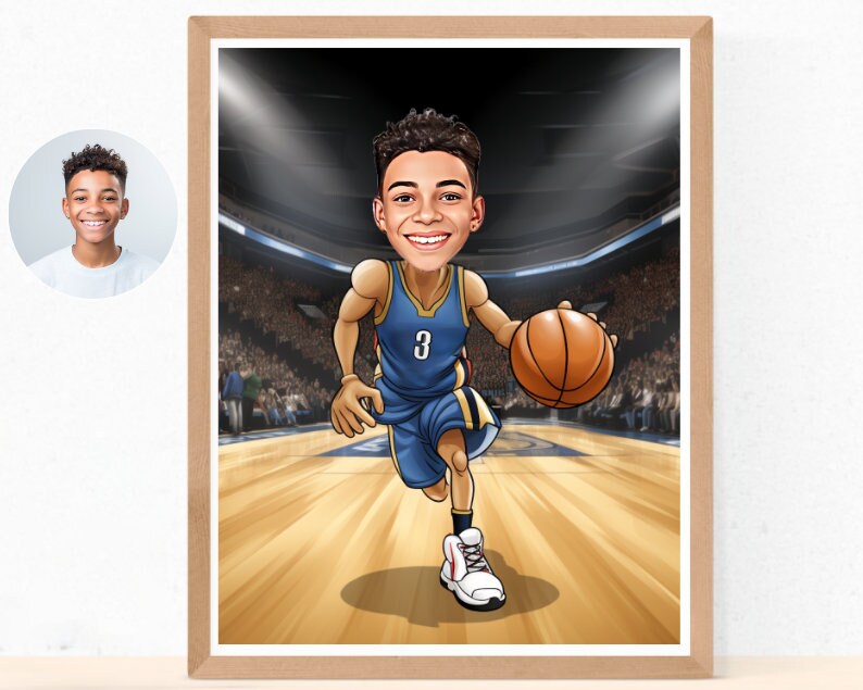 Personalised Pelicans Caricature