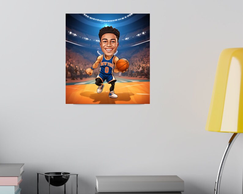 Personalised Knicks Caricature