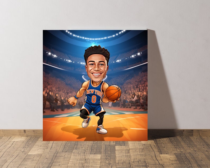 Personalised Knicks Caricature
