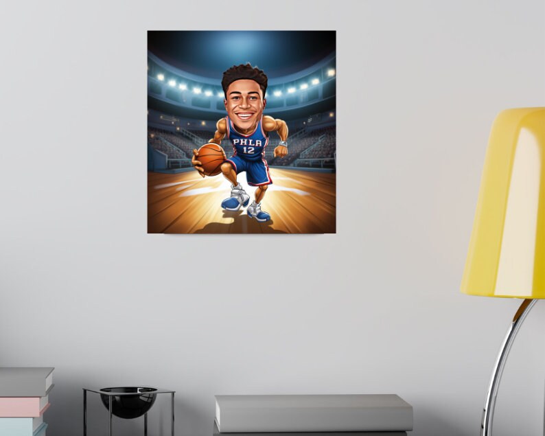 Personalised 76ers Caricature