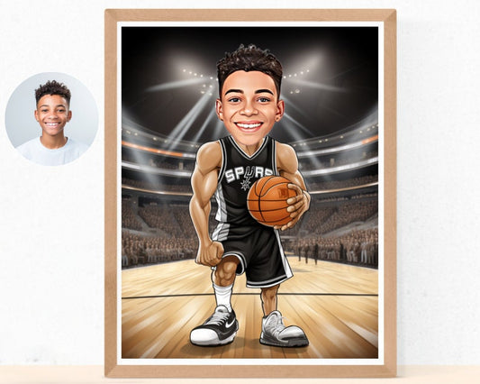 Personalised Spurs Caricature