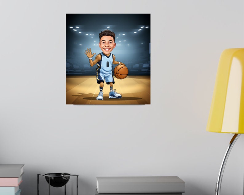 Personalised Grizzlies Caricature