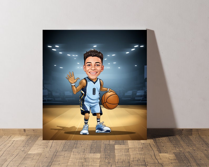 Personalised Grizzlies Caricature