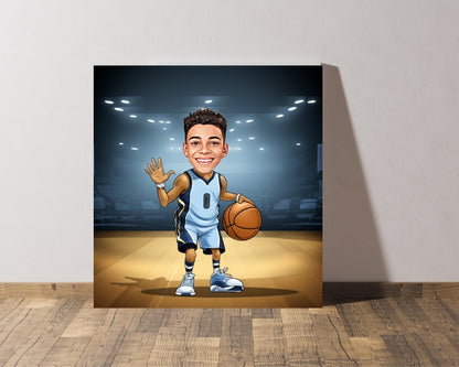 Personalised Grizzlies Caricature