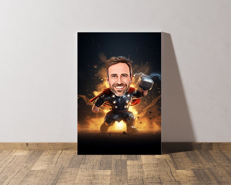 Personalised Thor Caricature
