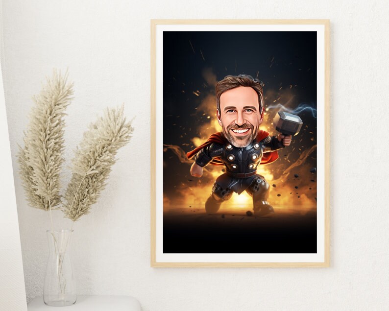 Personalised Thor Caricature