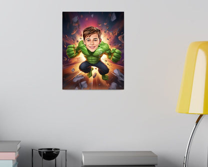 Personalised Hulk Caricature