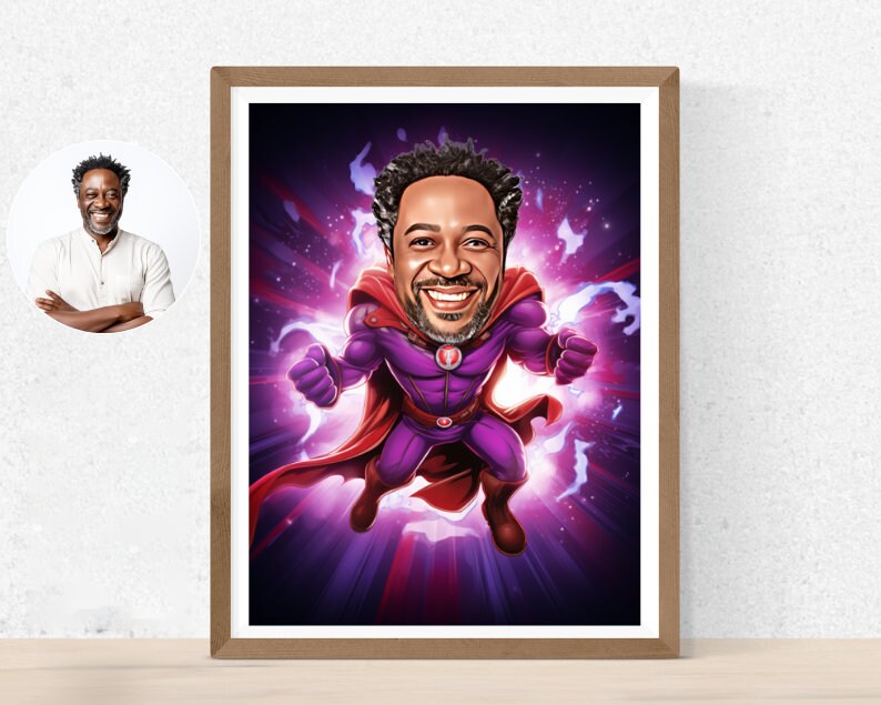 Personalised Magneto Caricature
