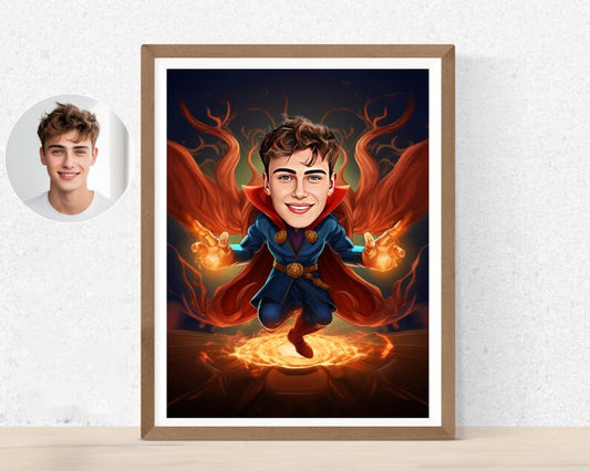 Personalised Doctor Strange Caricature