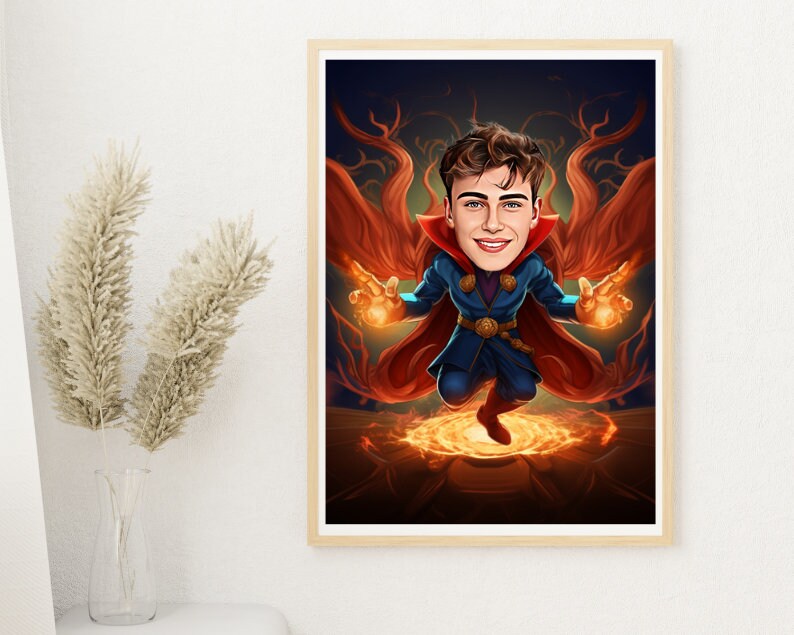 Personalised Doctor Strange Caricature