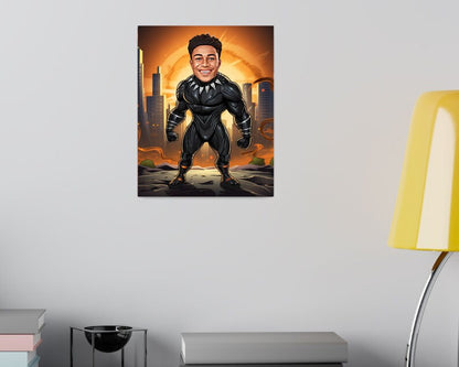 Personalised Black Panther Caricature