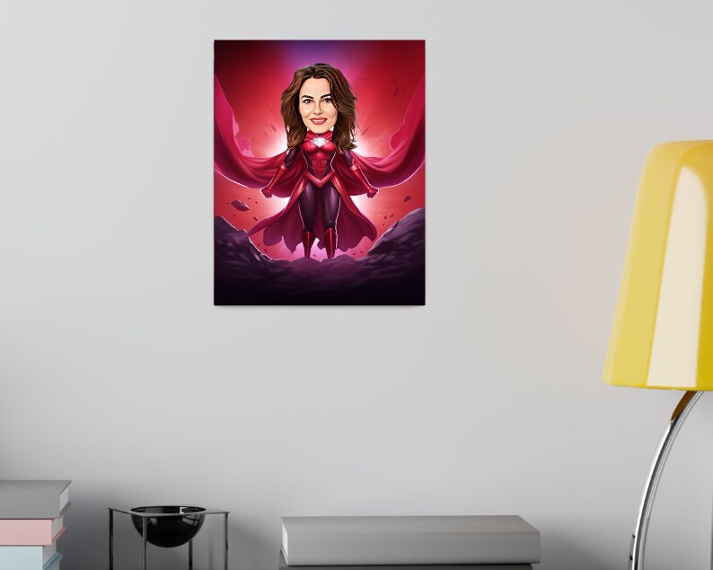 Personalised Scarlett Witch Caricature