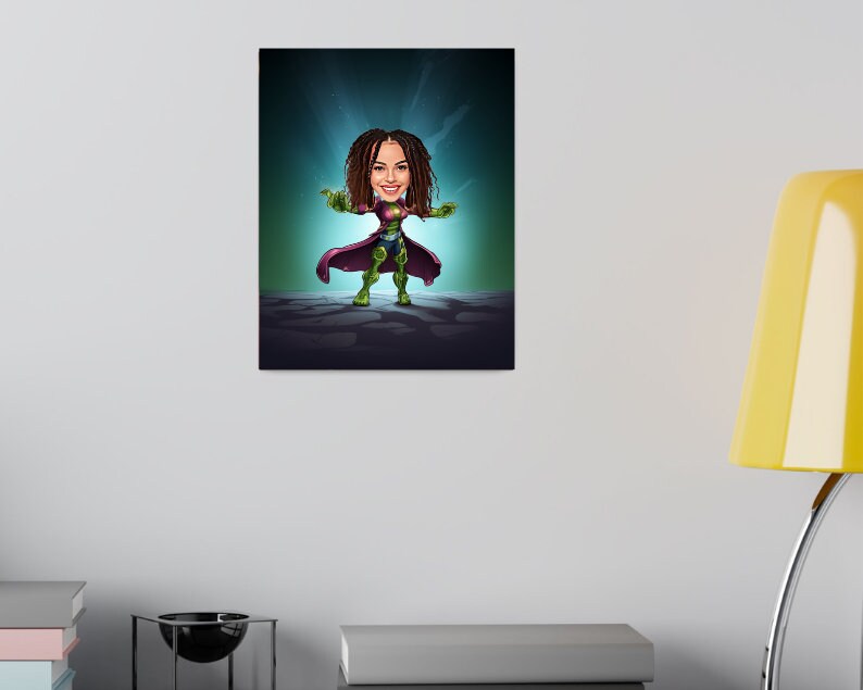 Personalised Gamora Caricature