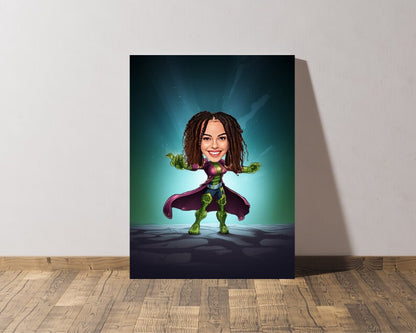 Personalised Gamora Caricature