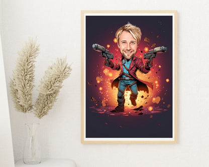 Personalised Starlord Caricature