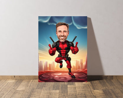 Personalised Deadpool Caricature