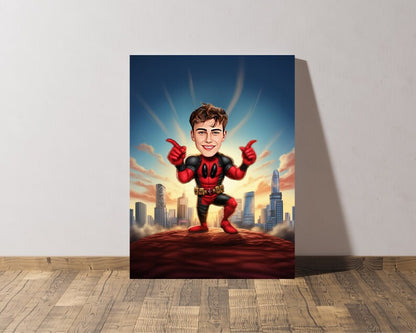 Personalised Deadpool Caricature
