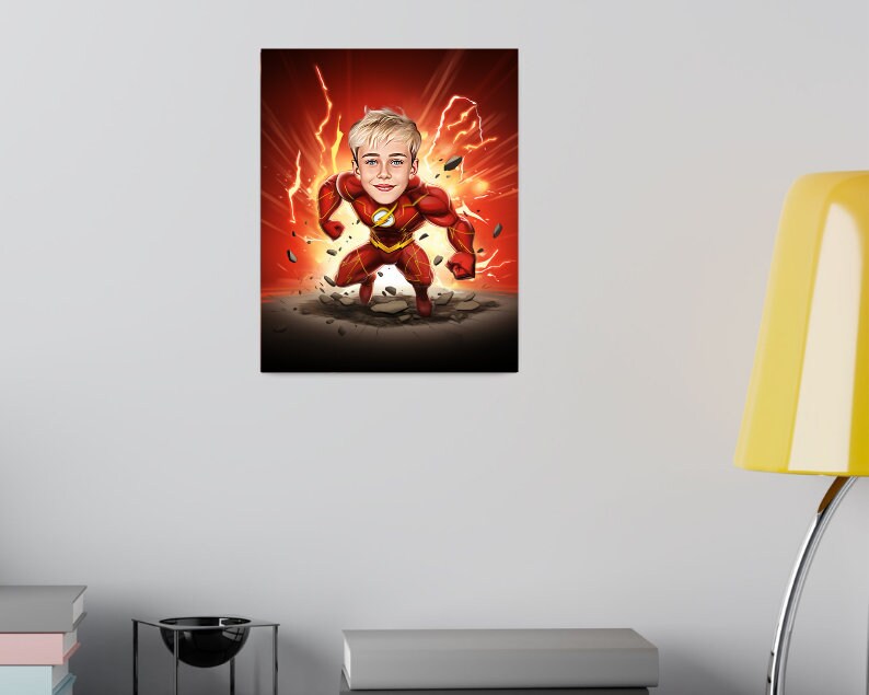 Personalised The Flash Caricature