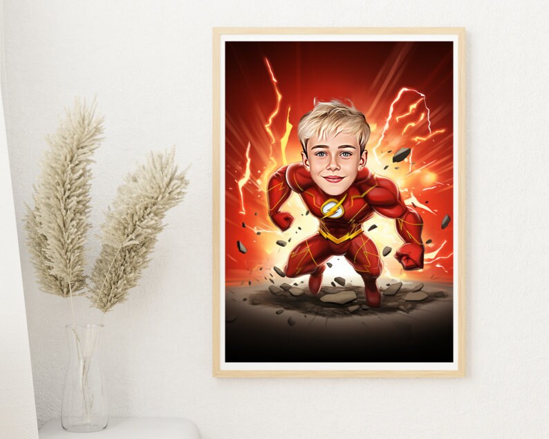 Personalised The Flash Caricature