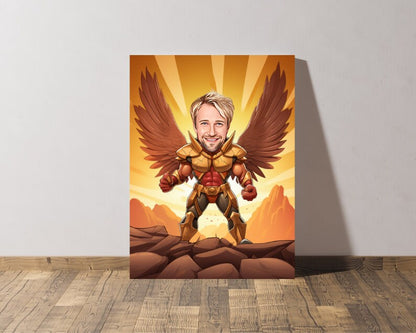 Personalised Hawkman Caricature