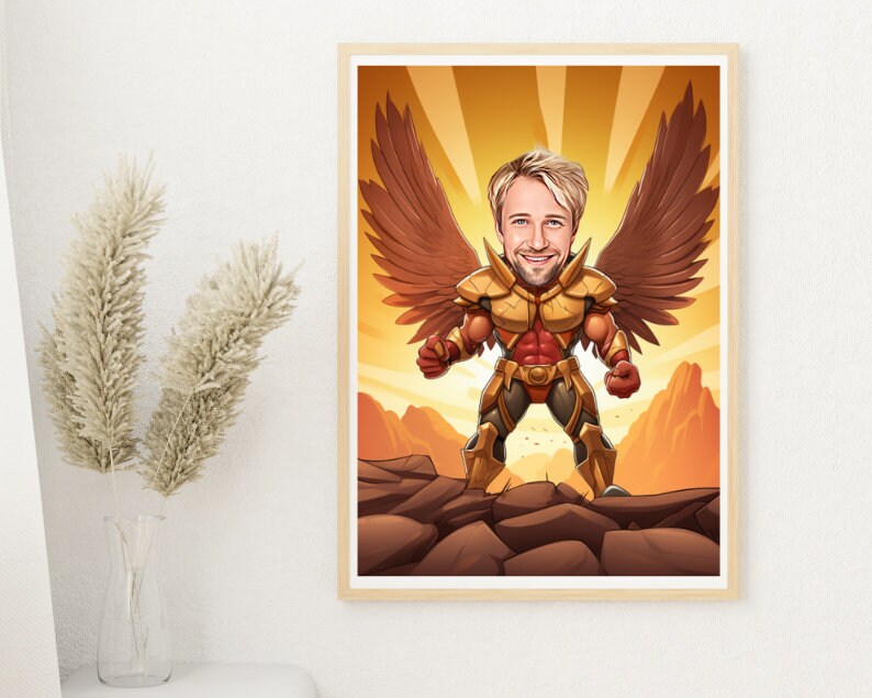 Personalised Hawkman Caricature