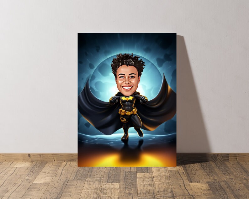 Personalised Batgirl Caricature